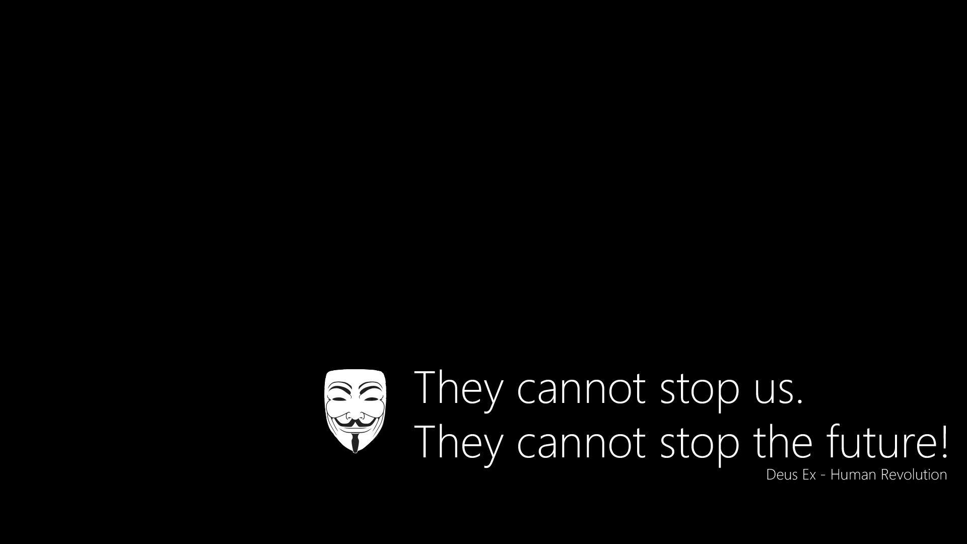 1920x1080 Anonymous cannot stop us HD Wallpaper. Background Image