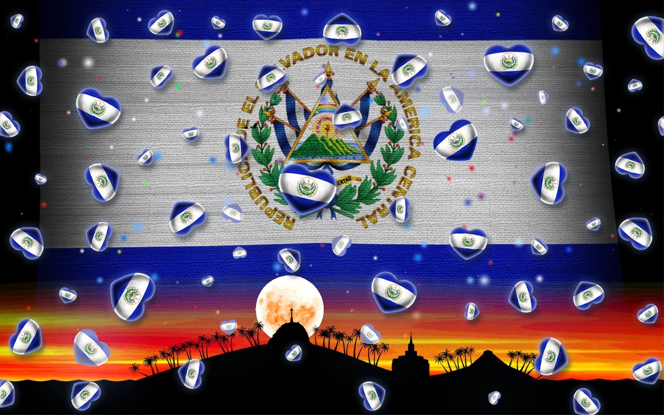 2560x1600 El Salvador Flag Wallpaper for Android