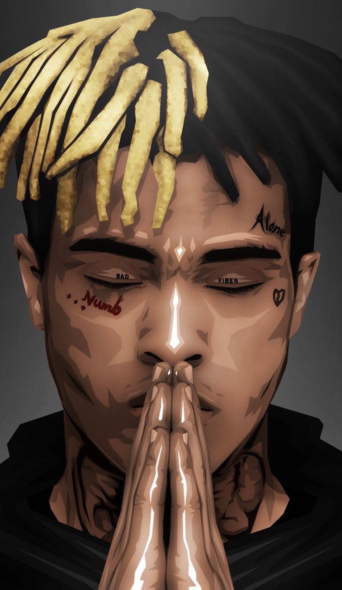 1187x2048 XXXtentacion RIP Wallpaper