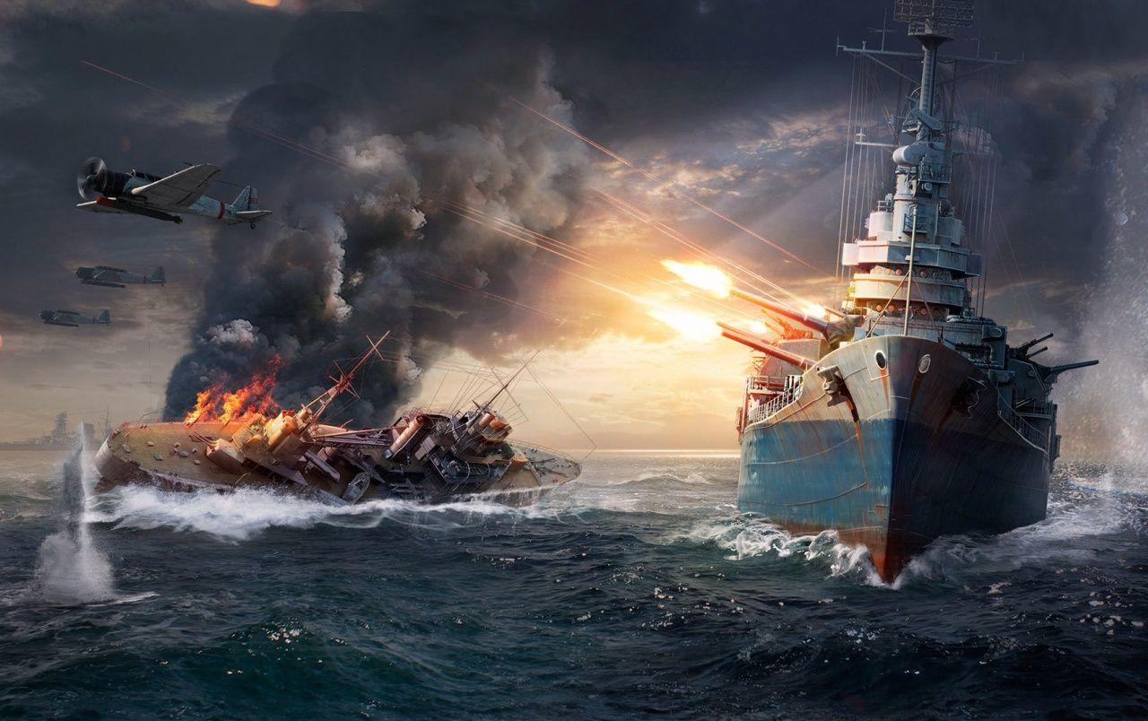 1280x804 World of Warships Battle wallpaper. World of Warships Battle