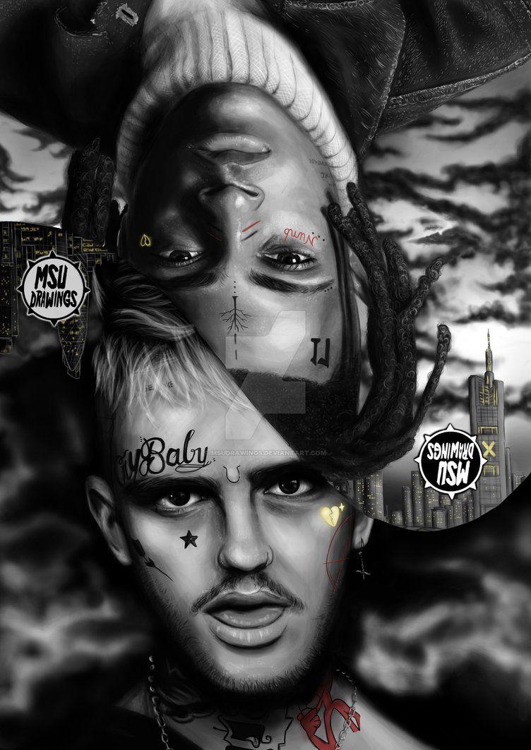 752x1063 Free download The Lil Peep n XXXTentacion Drawing MSUdrawings