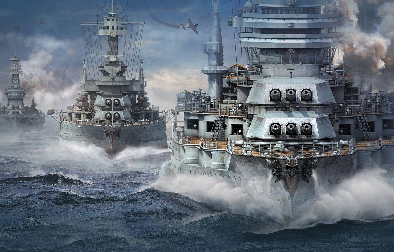 1332x850 Wallpaper Wargaming Net, WoWS, World of Warships, The World Of