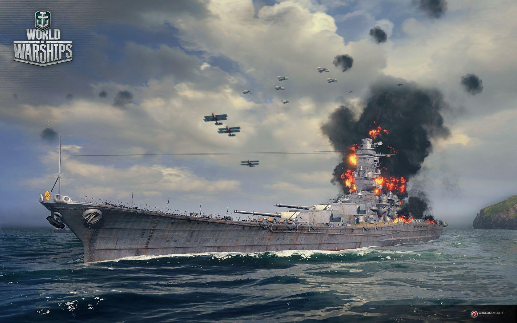 1680x1050 World of Warships Game online multiplayer naval game