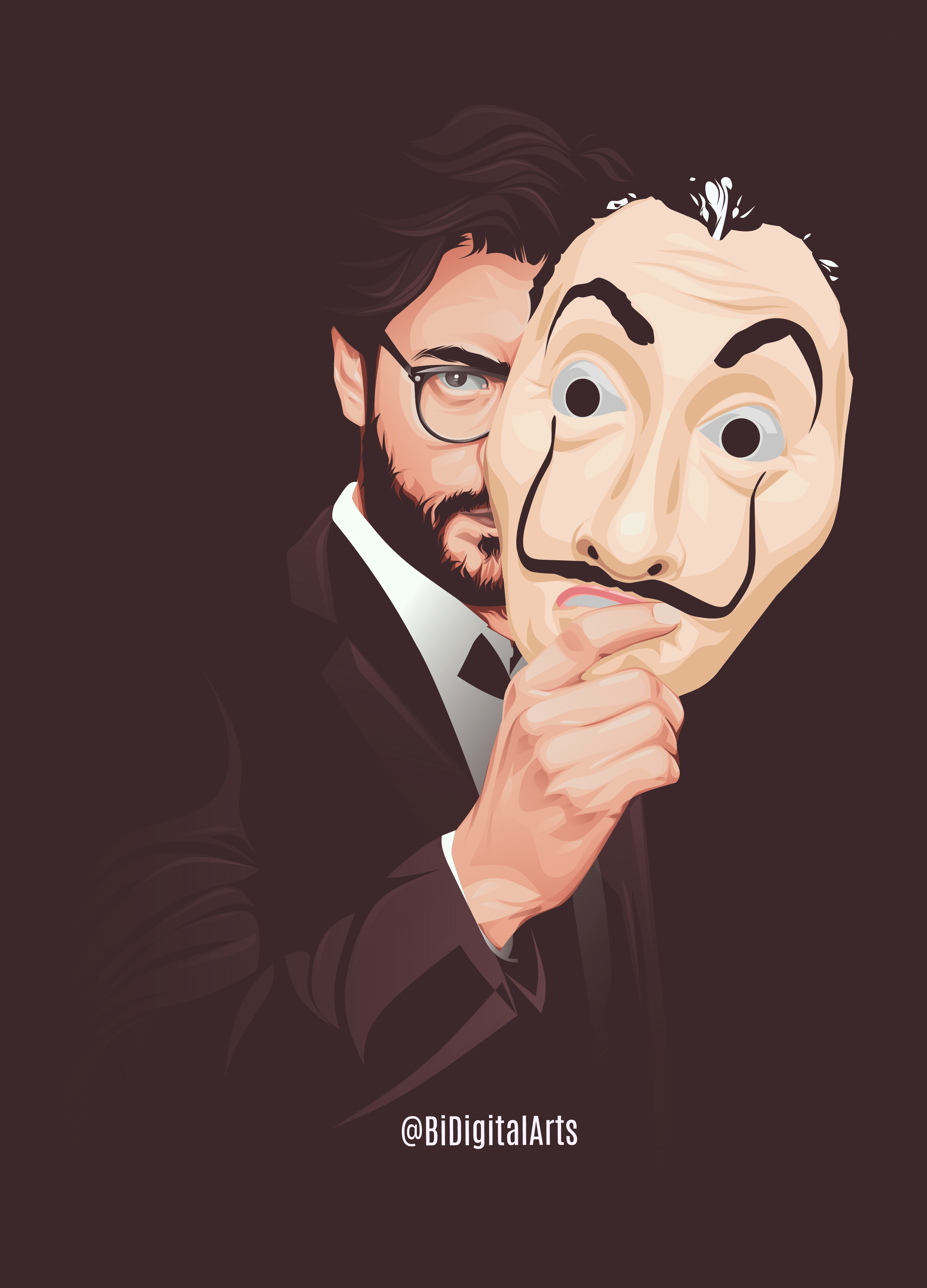 2989x4152 Money Heist #art #vector #lacasadepapel #moneyheist #netflixseries