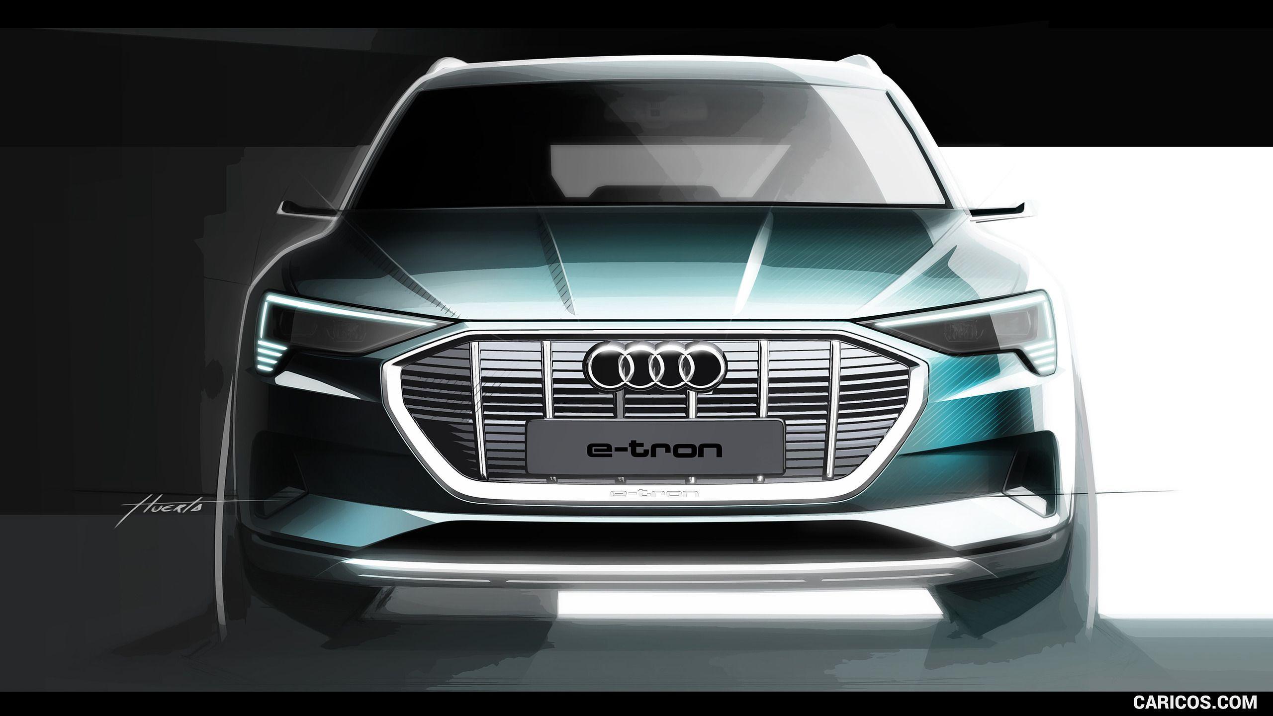 2560x1440 Audi E Tron Electric SUV Sketch. HD Wallpaper