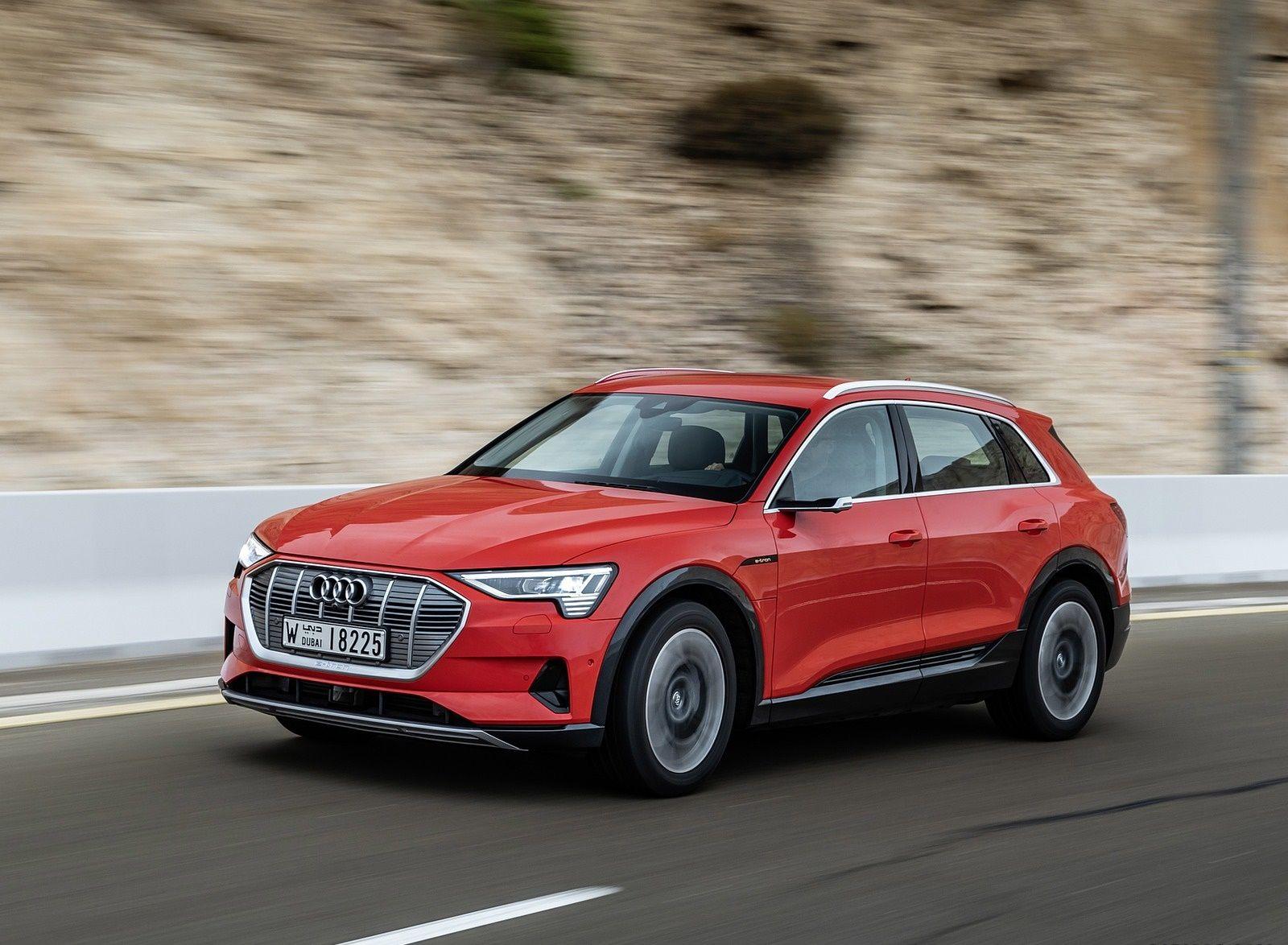 1600x1174 Audi E Tron (Color: Catalunya Red) Front Three Quarter