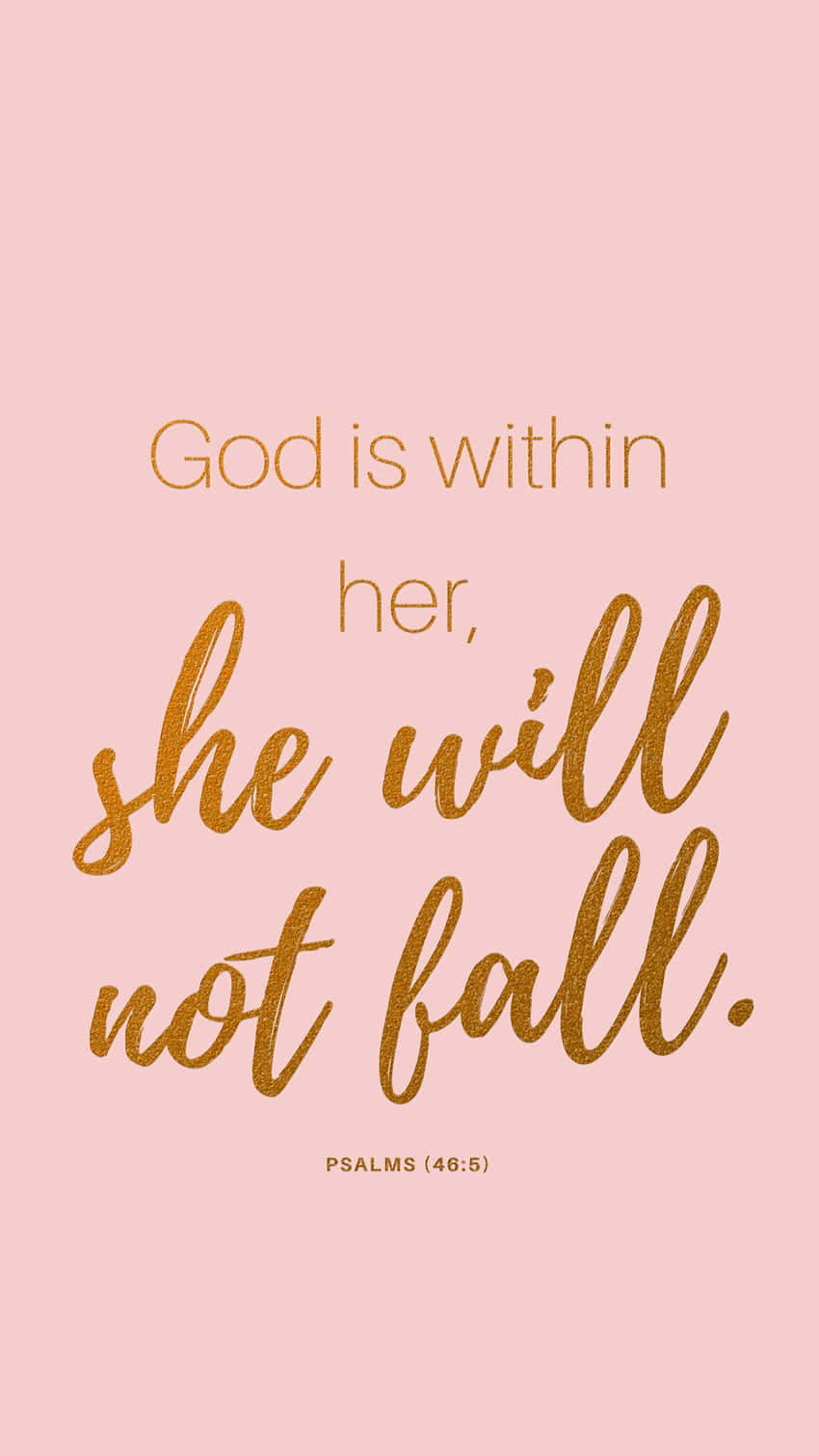 850x1511 Download God Is Within Her_ Inspirational Quote_ Psalms465 Wallpaper