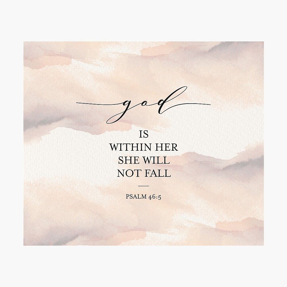 1000x1000 For Son God Is Within Her: A Reflection On Psalm 46:5 Of God For Daughter
