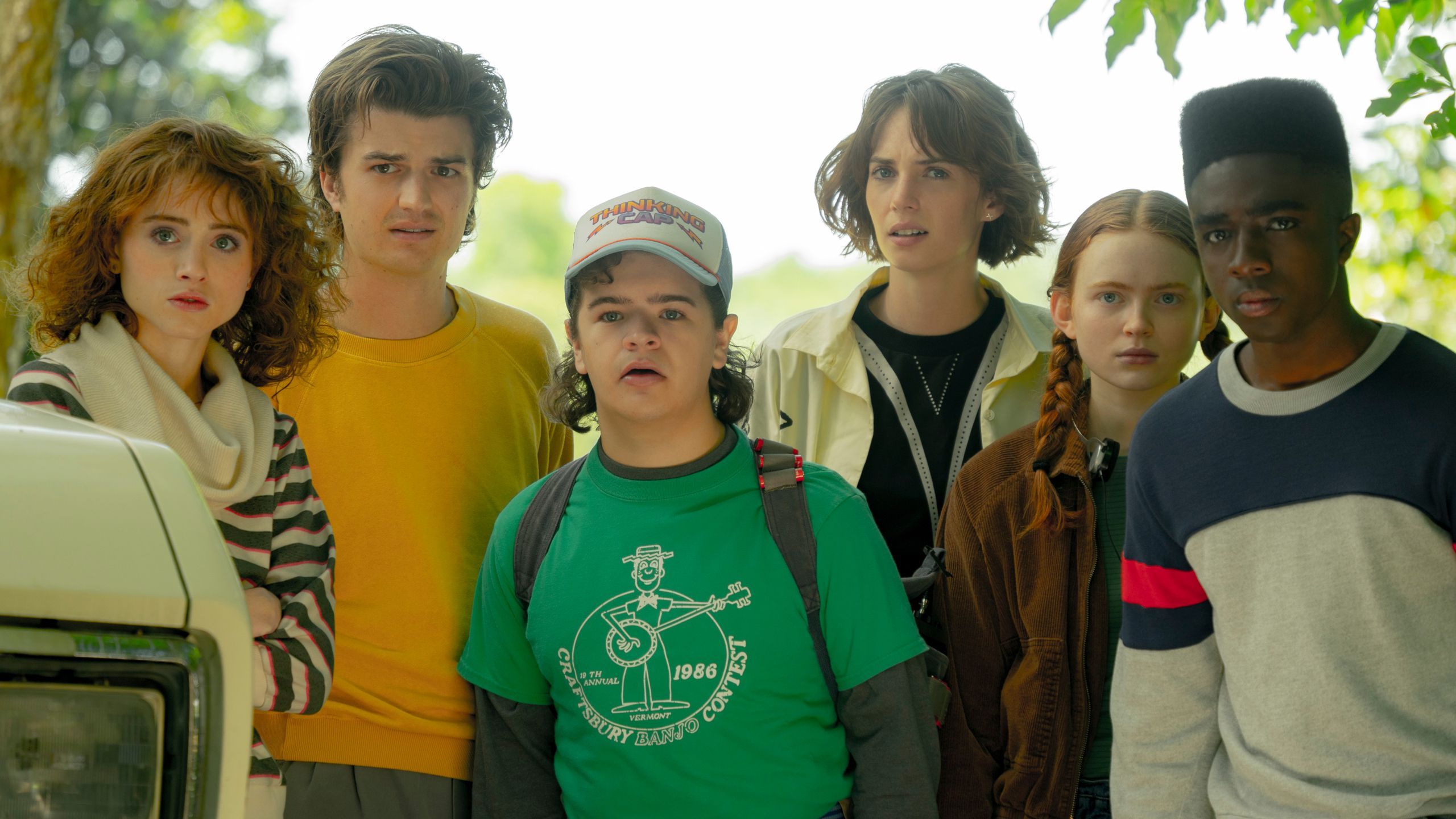 2560x1440 Sadie Sink, Noah Schnapp, Caleb McLaughlin, Gaten Matarazzo, Finn Wolfhard, Millie Bobby HD Stranger Things Wallpaper