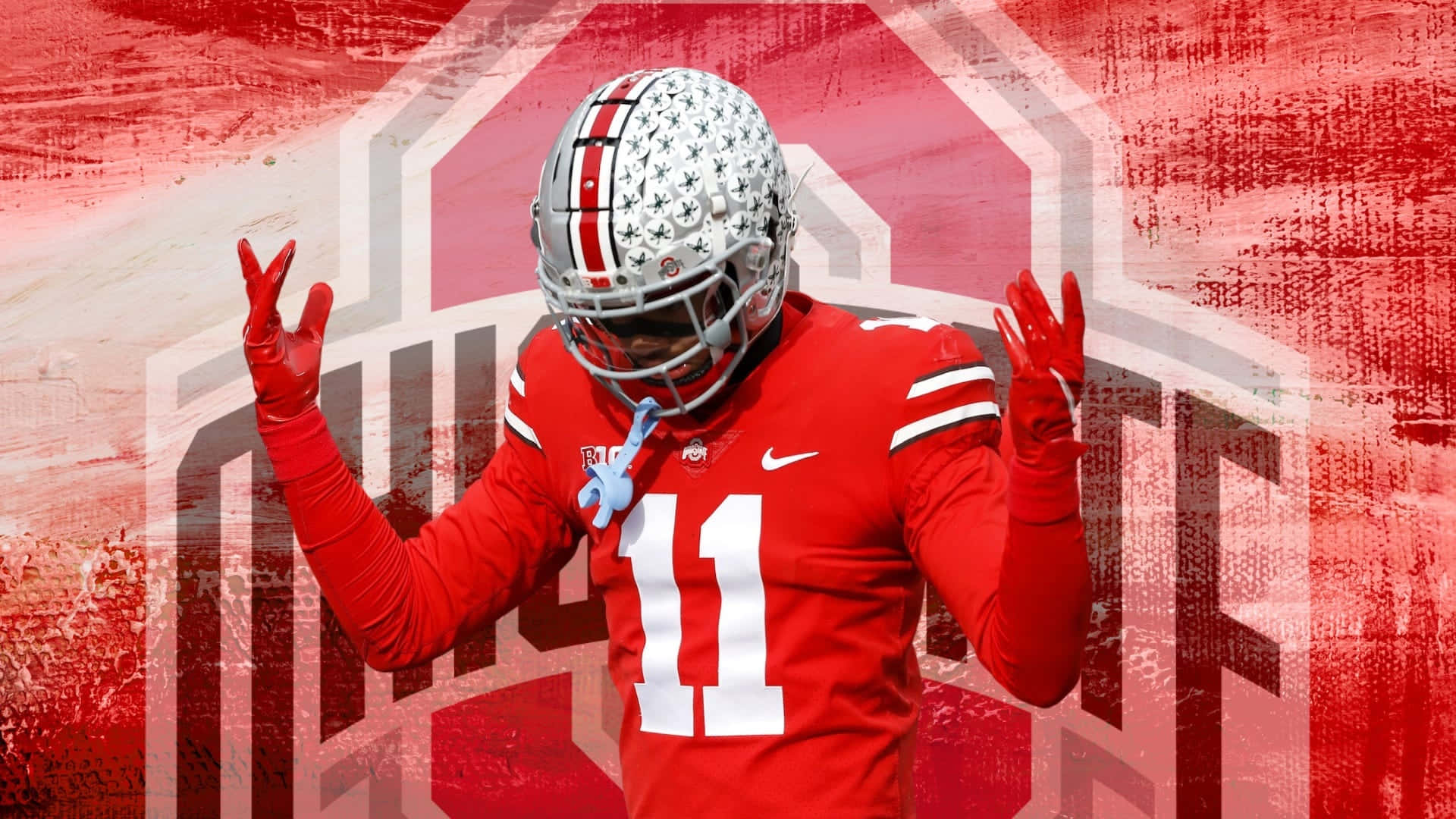 1920x1080 Download Jaxon Smith Njigba Football Player Action Pose Wallpaper