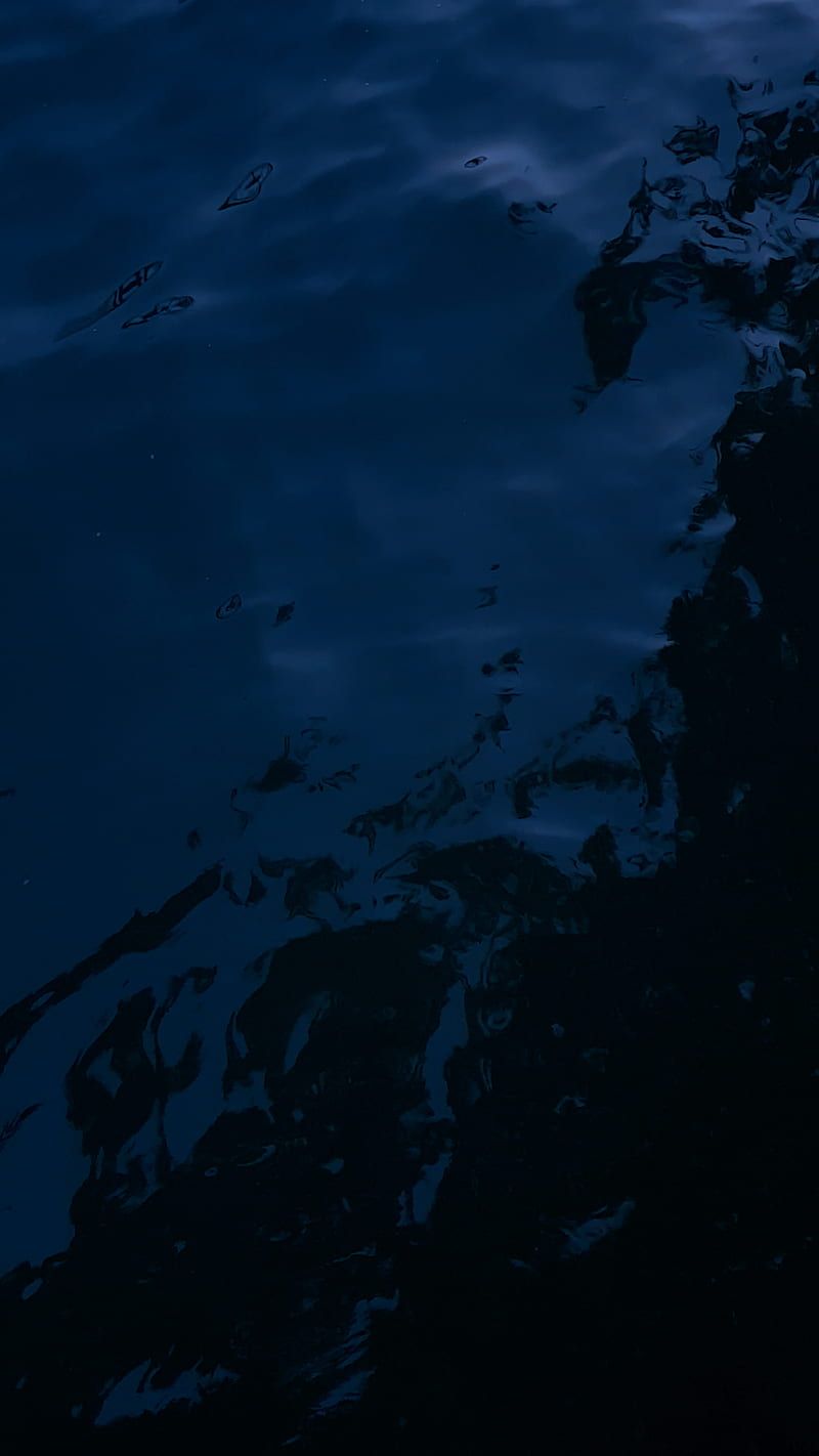 800x1422 Dark waters, blue, dusky, nature, ocean, sea, sombre, water, HD phone wallpaper