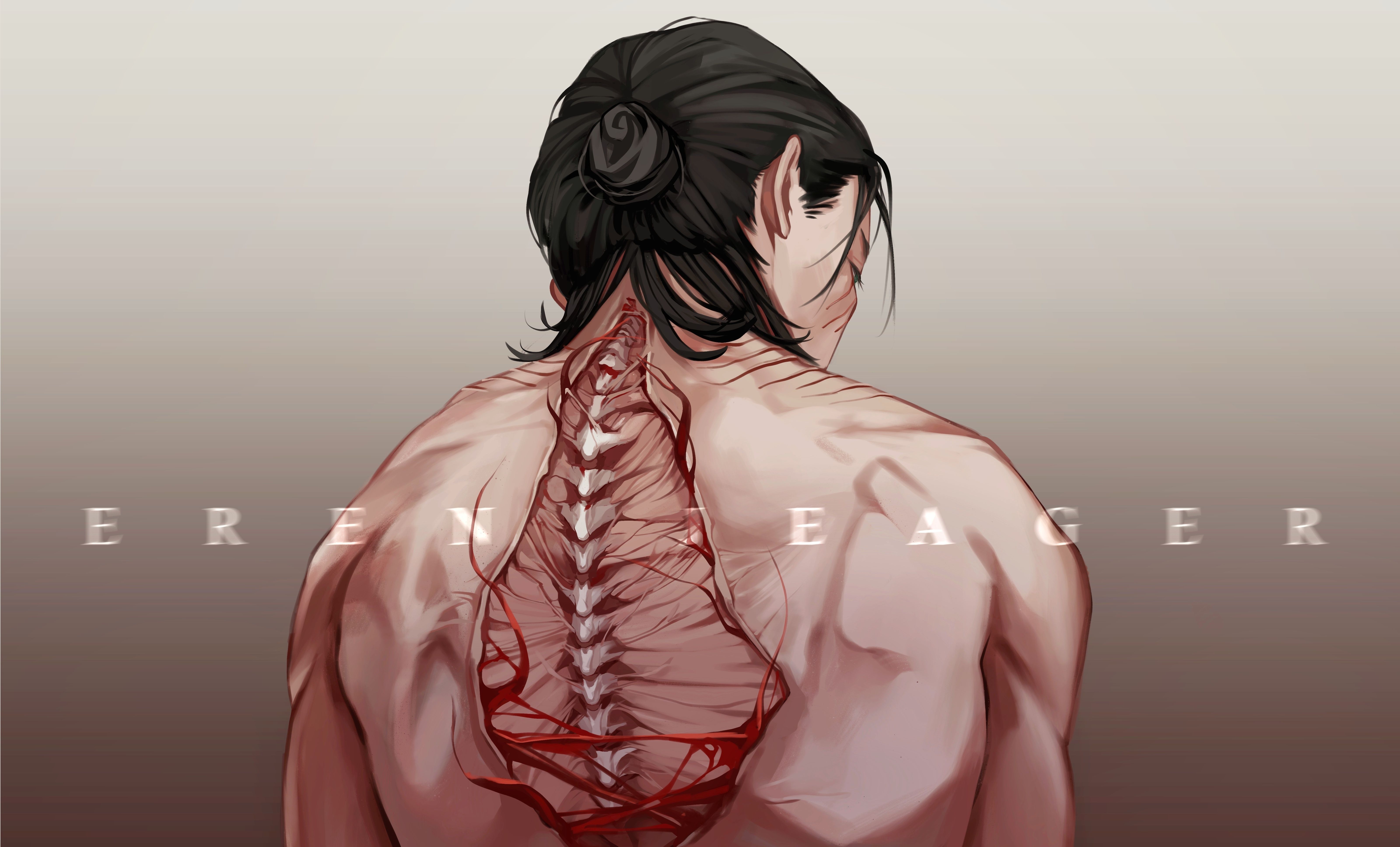 6400x3873 Eren Yeager 4k PC Wallpaper