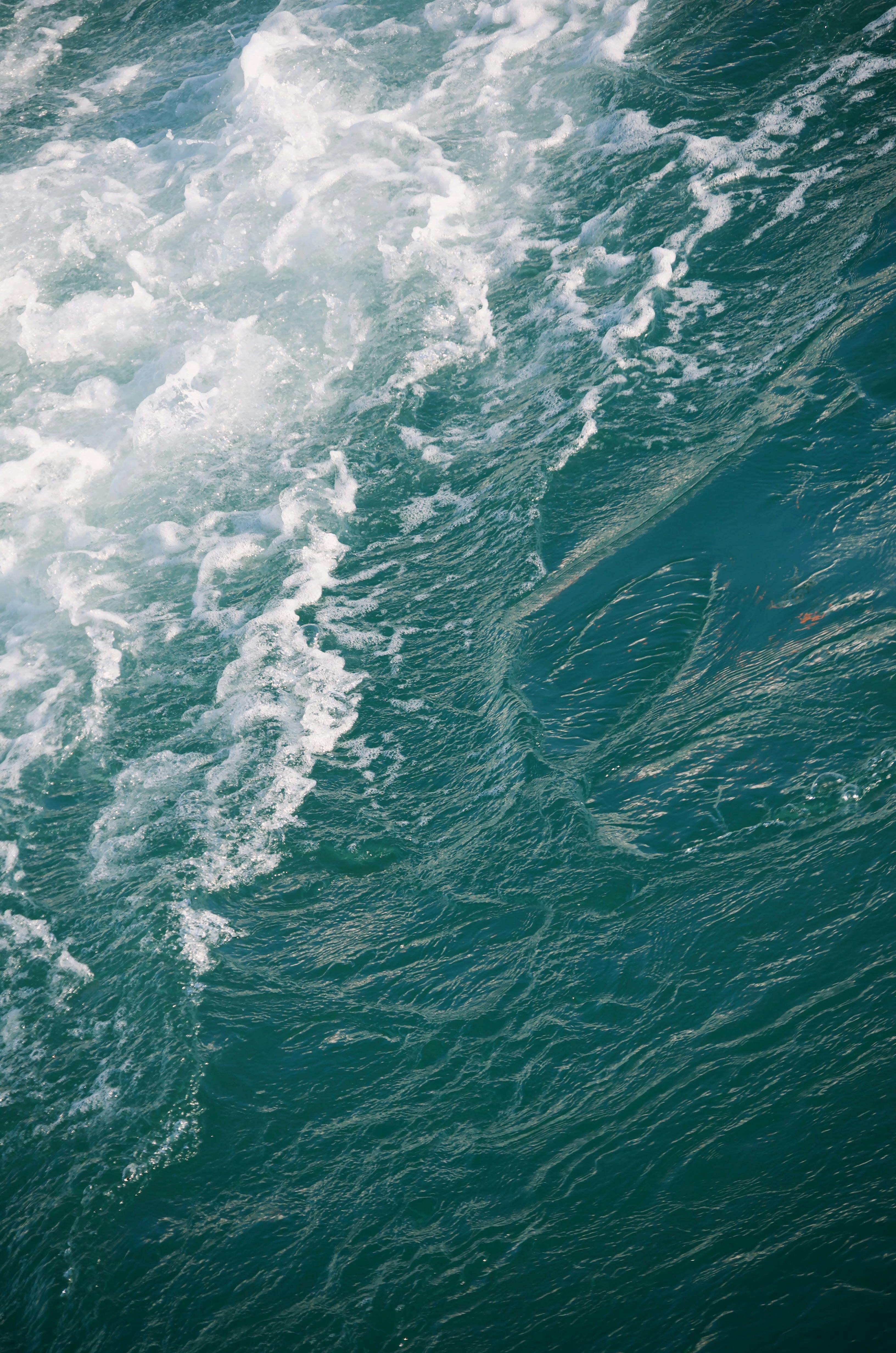 3264x4928 Foamy Turquoise Ocean Water · Free