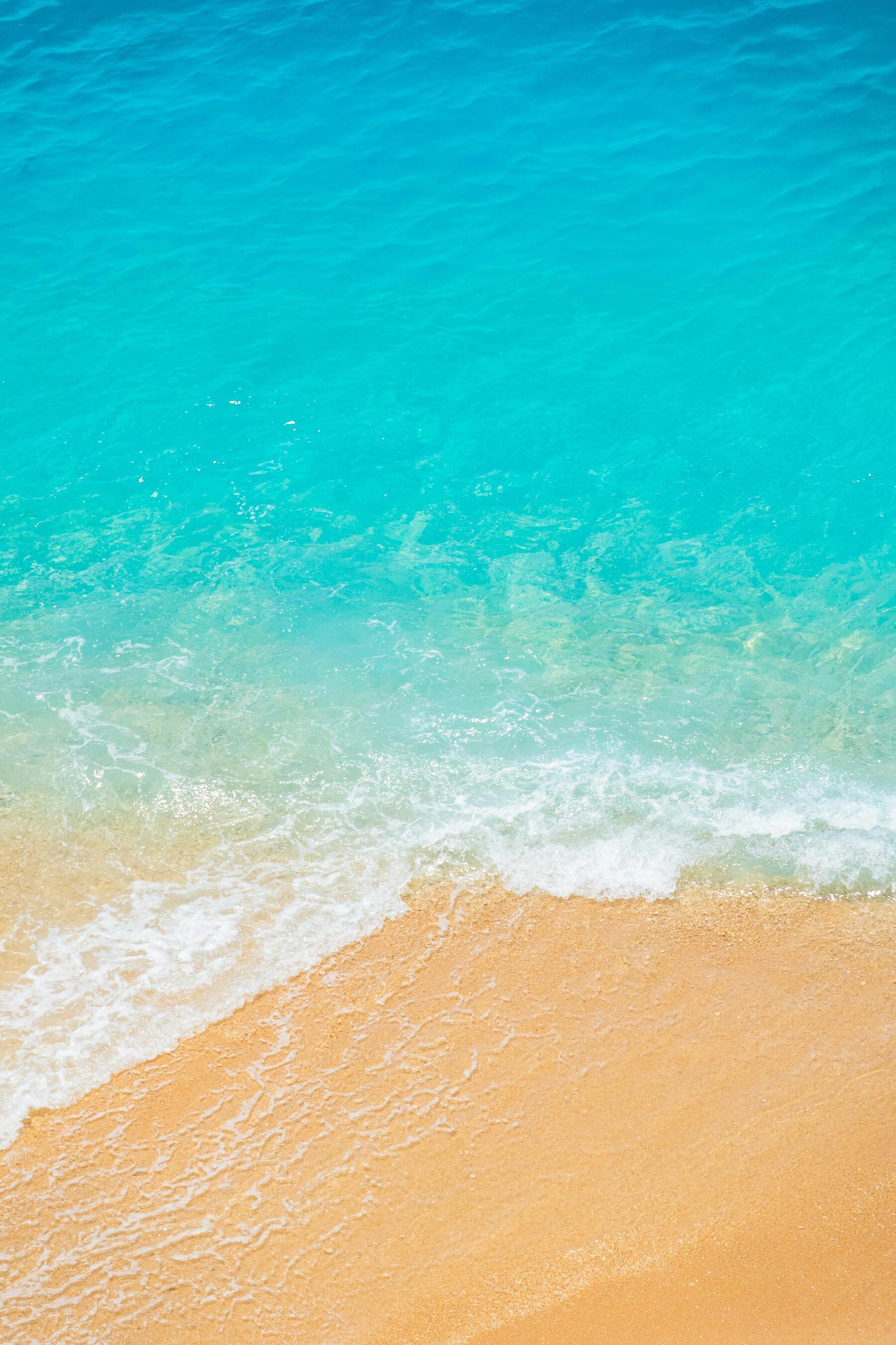 1800x2700 Overlapping Waves At The Beach Crystal Clear Turquoise Blue Water Best Free Custom Wallpaper And Background For Apple IPhone 17 Pro Max And Air 2025