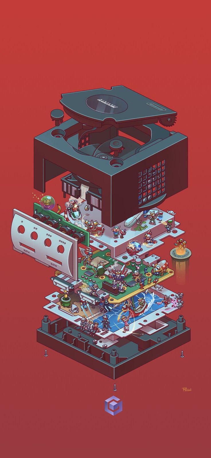736x1594 PS1 Exploded View, Pierre Roussel