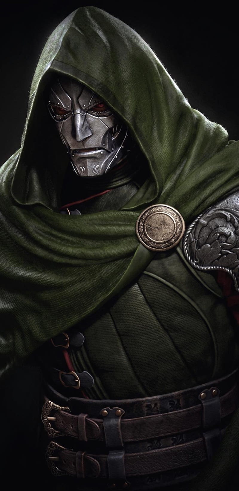 800x1644 Dr Doom, art, marvel, villain, HD phone wallpaper