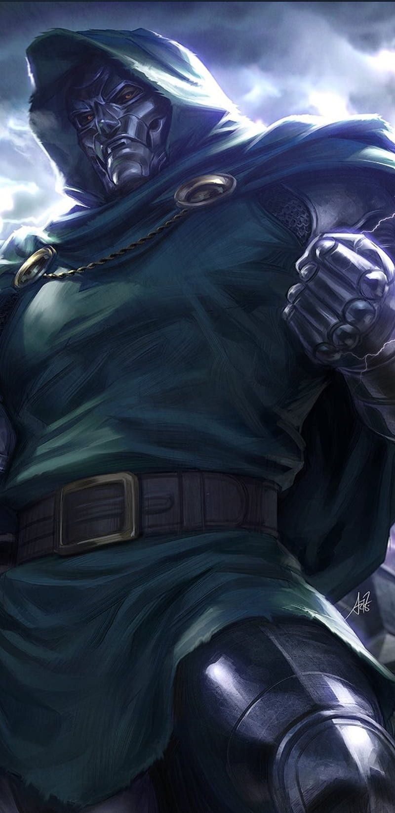 800x1644 HD doctor doom wallpaper