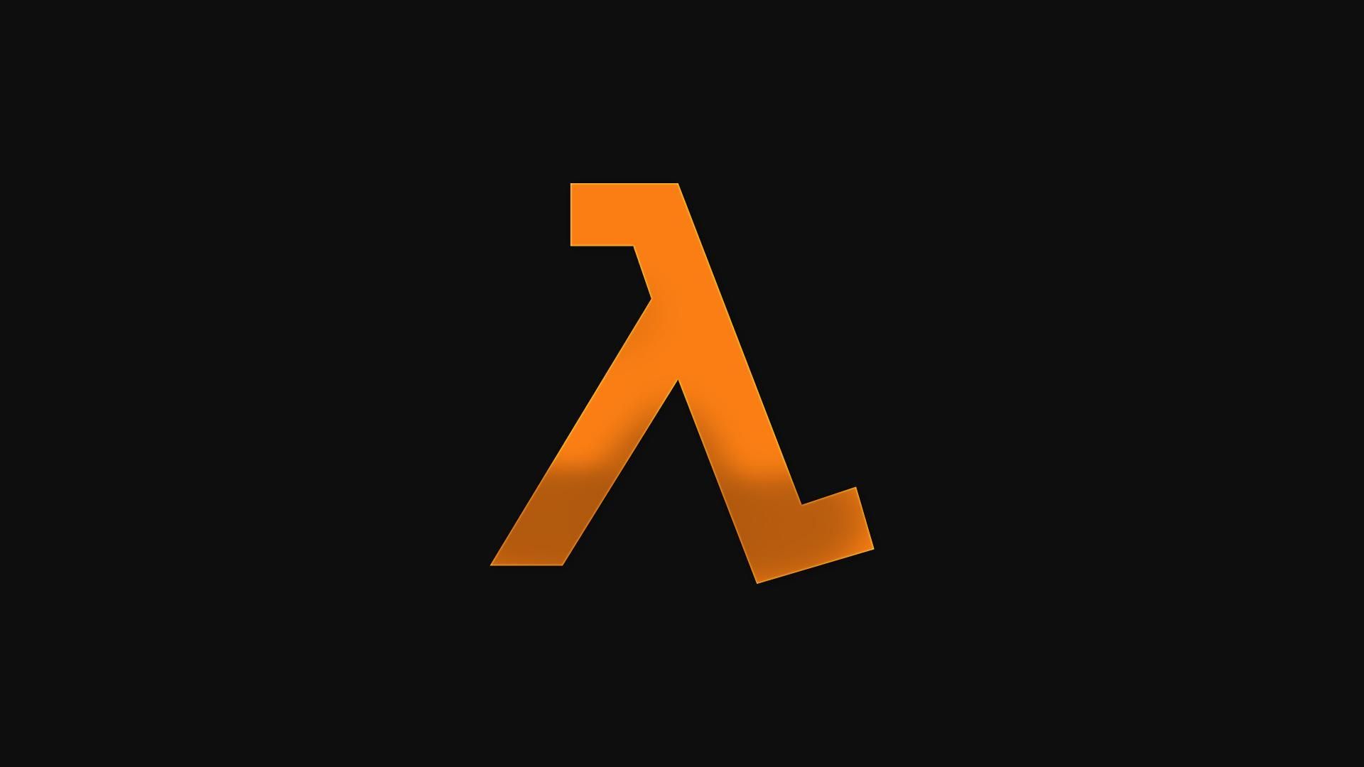 1920x1080 Does anyone have the version of this wallpaper, but with the image of the crowbar in the sand mirrored into the lambda?