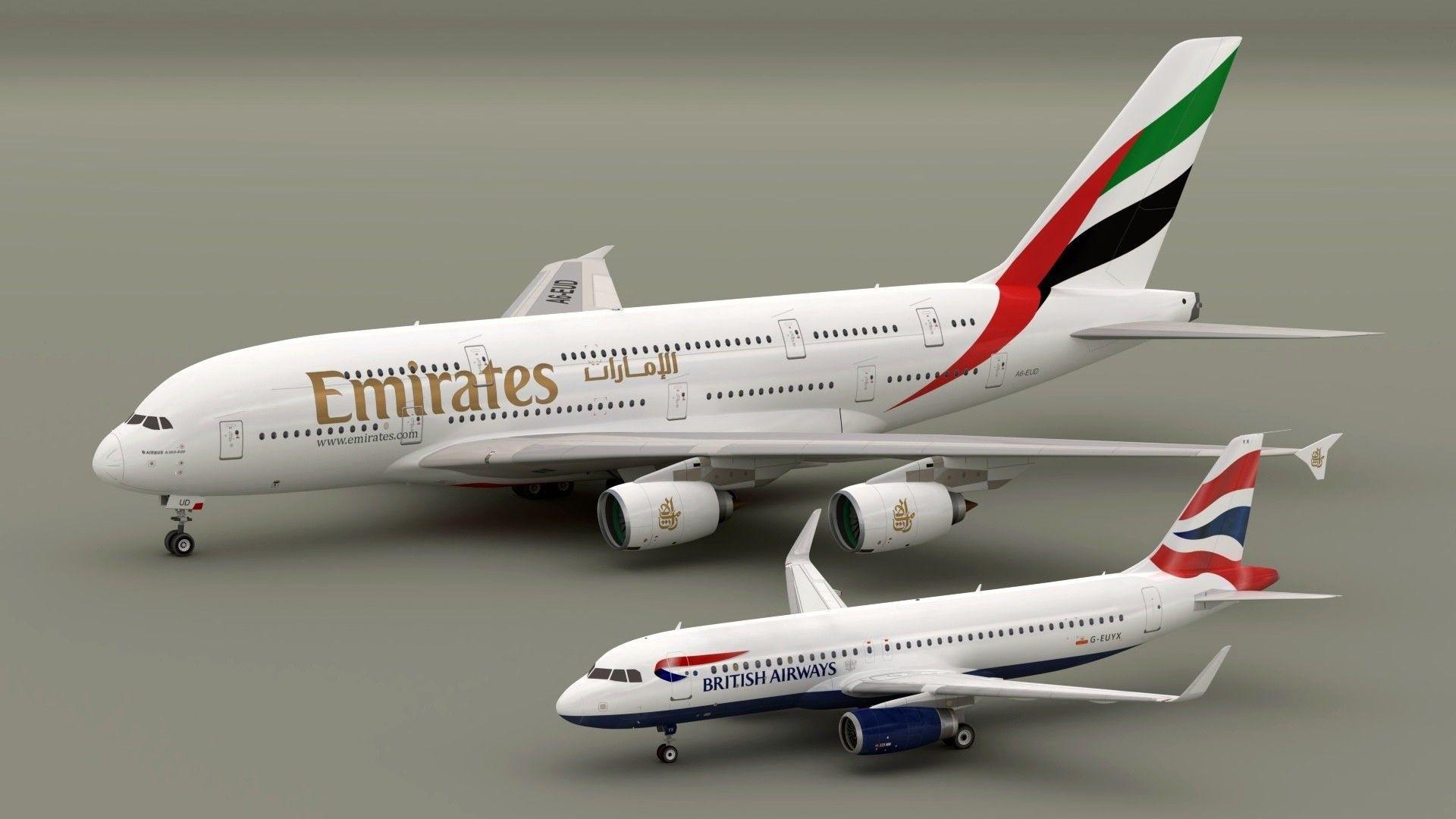 1920x1080 Airbus A380 Wallpaper