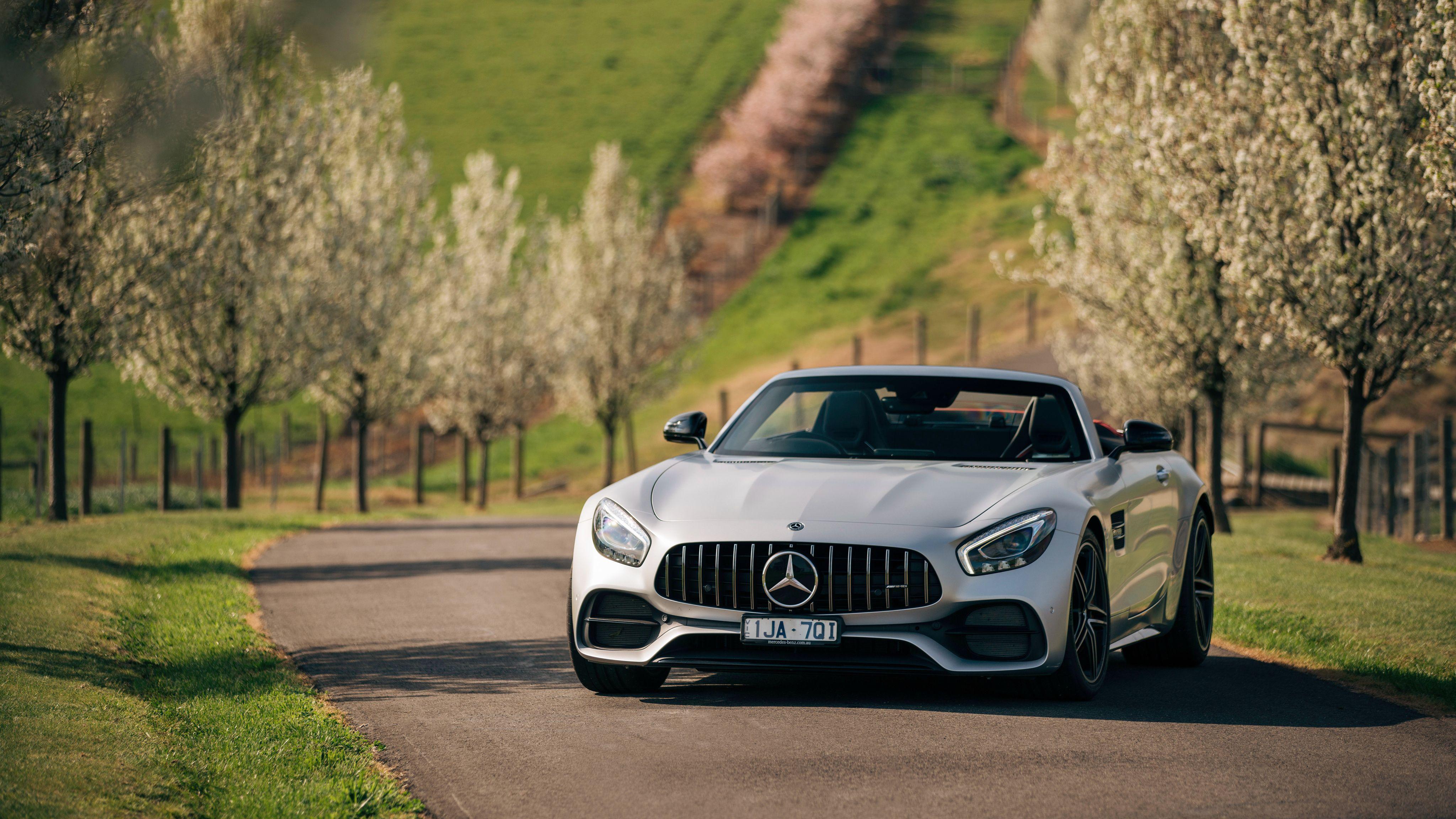 4096x2304 Mercedes AMG GT C Roadster 2018 4K Wallpaper. HD Car Wallpaper