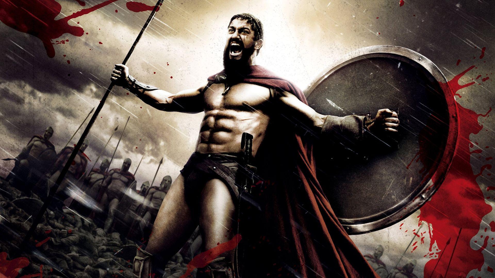 1920x1080 Download Wallpaper 1920x1080 spartan, warrior, rage, strong