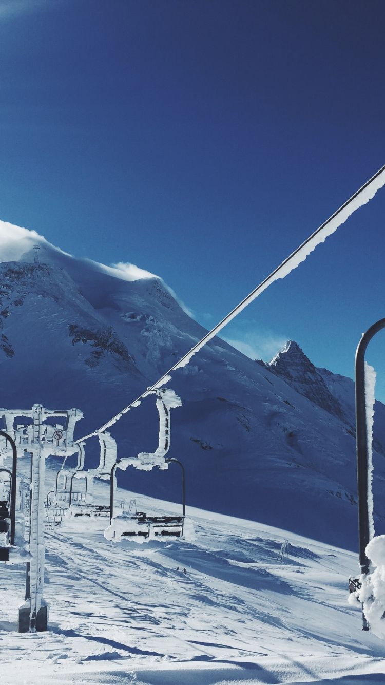 750x1334 Ski Resort Wallpaper for Apple IPhone 6S, 8 [Retina HD]