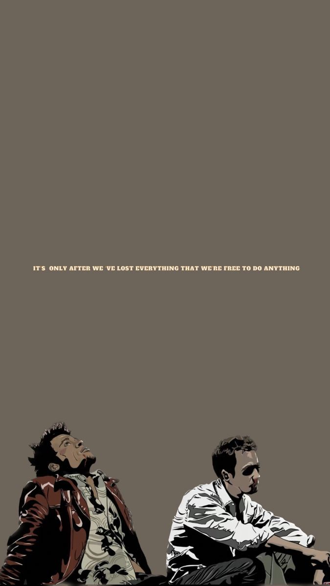 675x1200 Fight club quote wallpaper