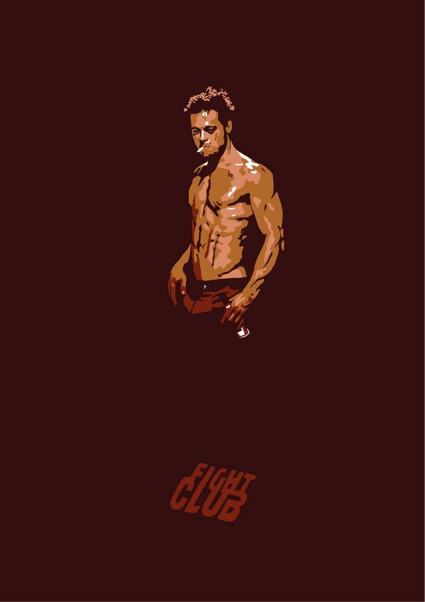 842x1191 Download Topless Tyler Durden Fight Club Wallpaper