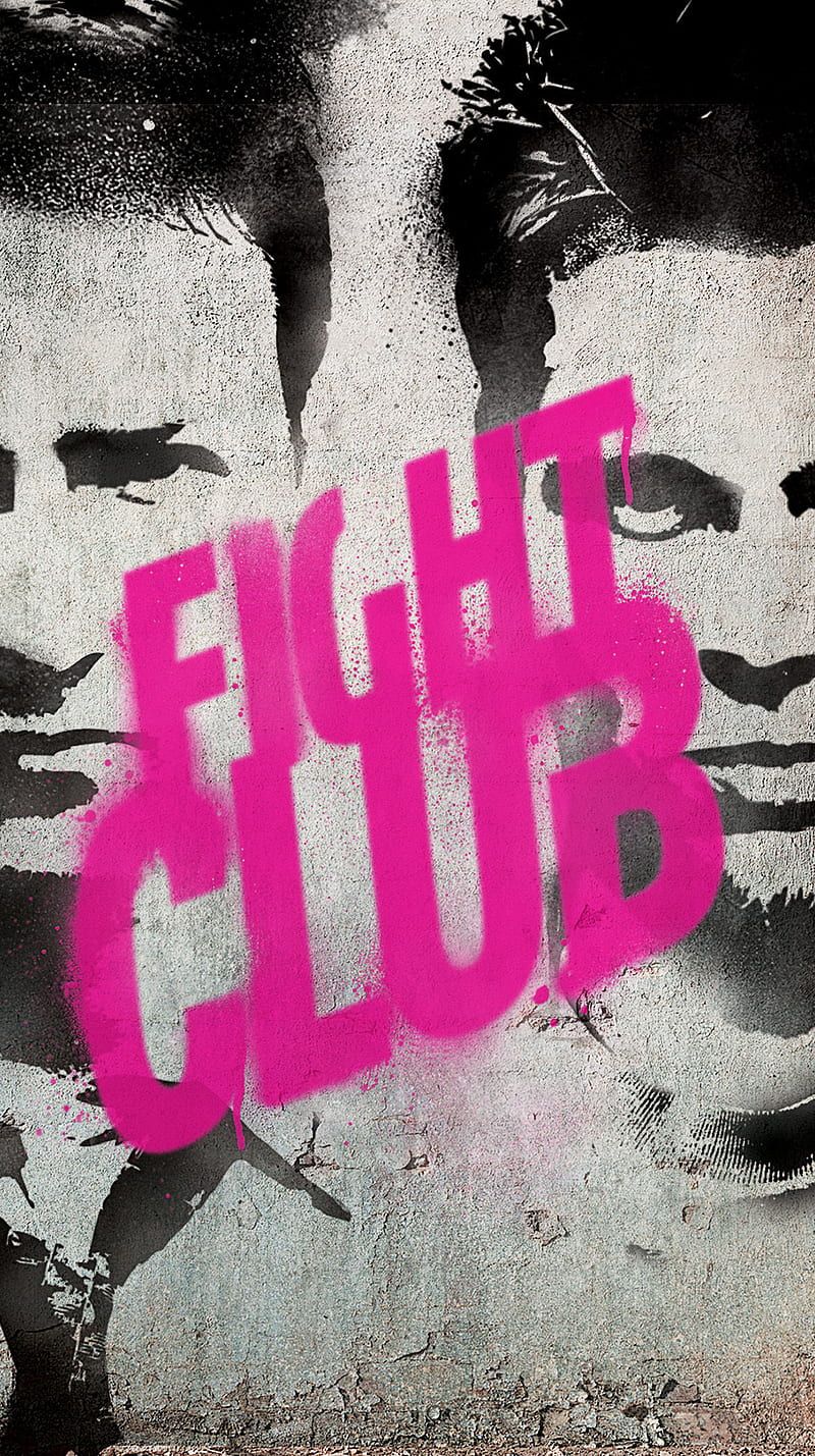 800x1429 Fight Club, art, brad pitt, graffiti, movie, wall, HD phone wallpaper