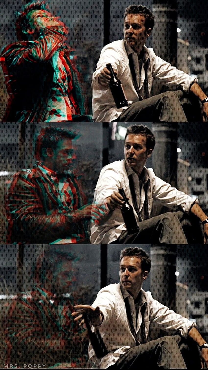 850x1511 Fight Club iPhone, brad pitt fight club HD phone wallpaper