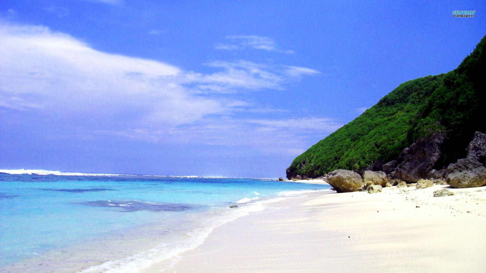 1920x1080 Wild beach in Bali wallpaper and image, picture, photo
