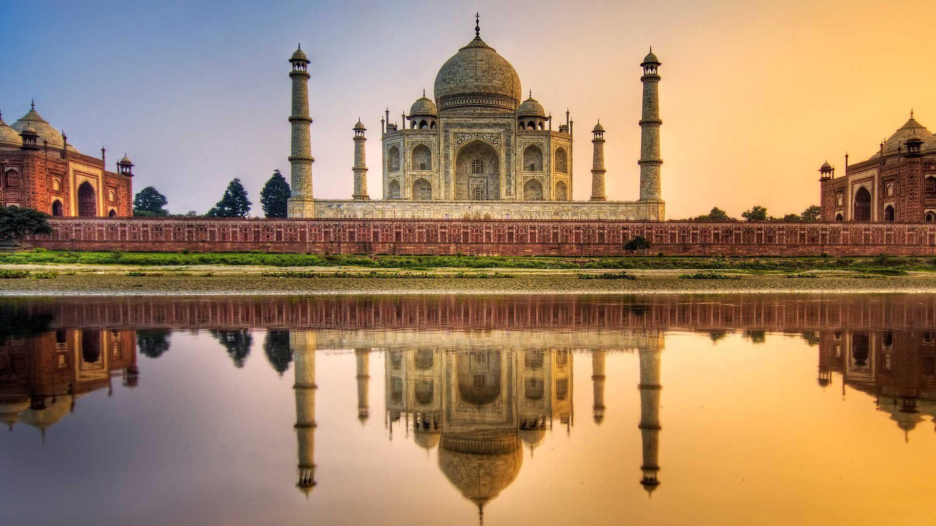 1920x1080 reflection, Building, Taj Mahal Wallpaper HD / Desktop and Mobile