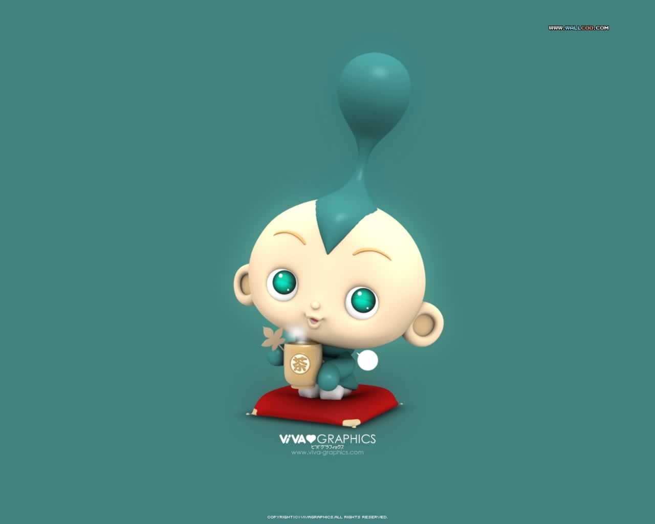 1280x1024 Cartoon Boy Wallpaper