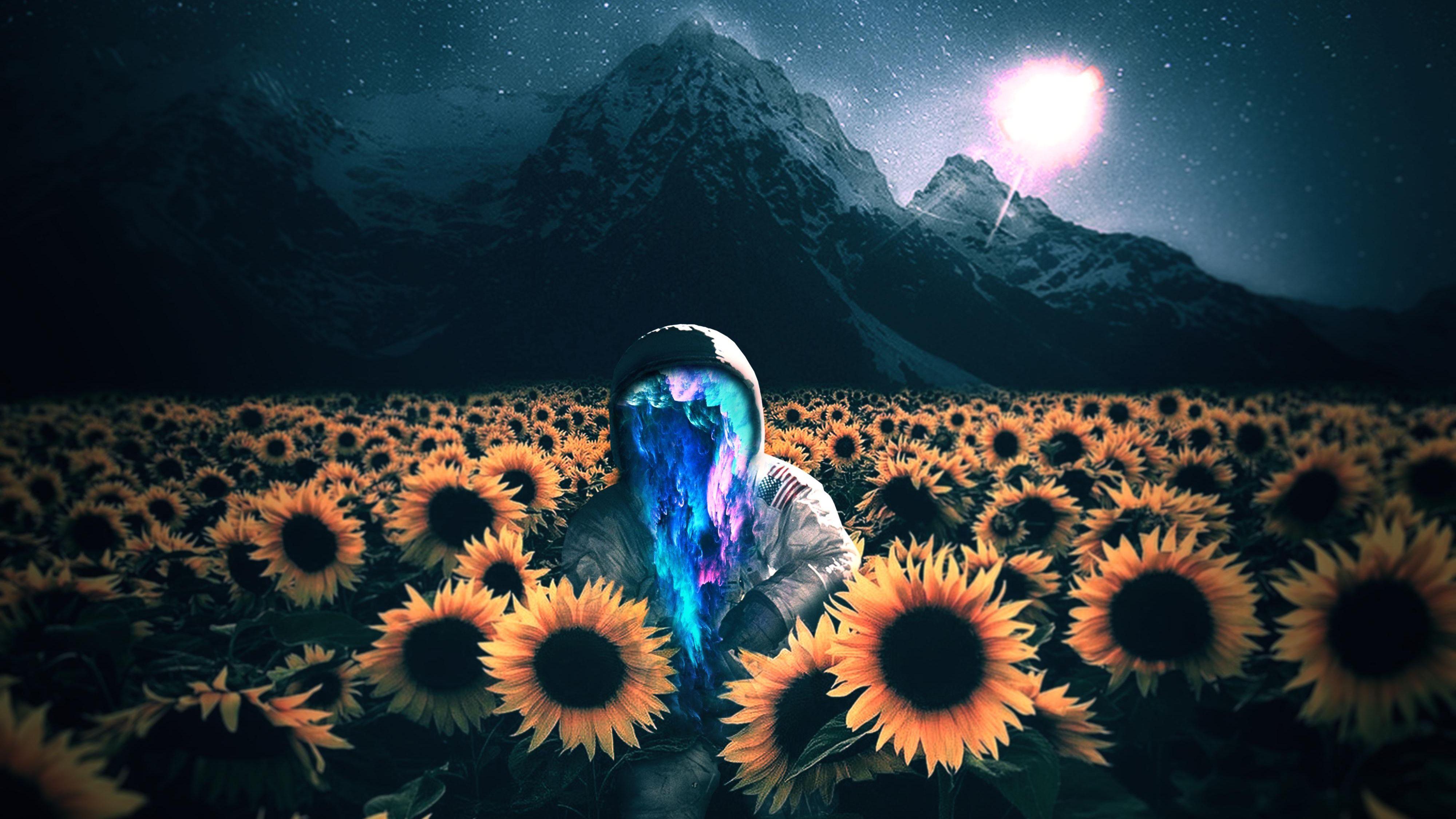 4000x2250 #astronaut, #nature, #galaxy, #photography, #photoshop