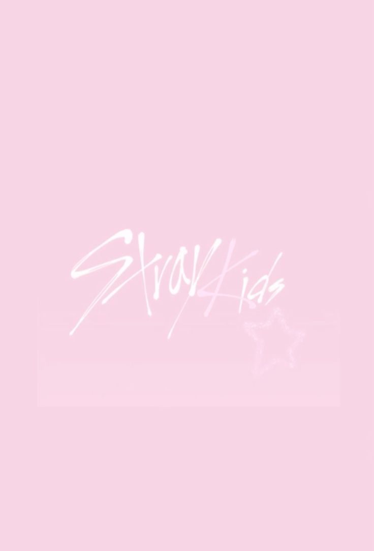 736x1083 Stray kids pink logo