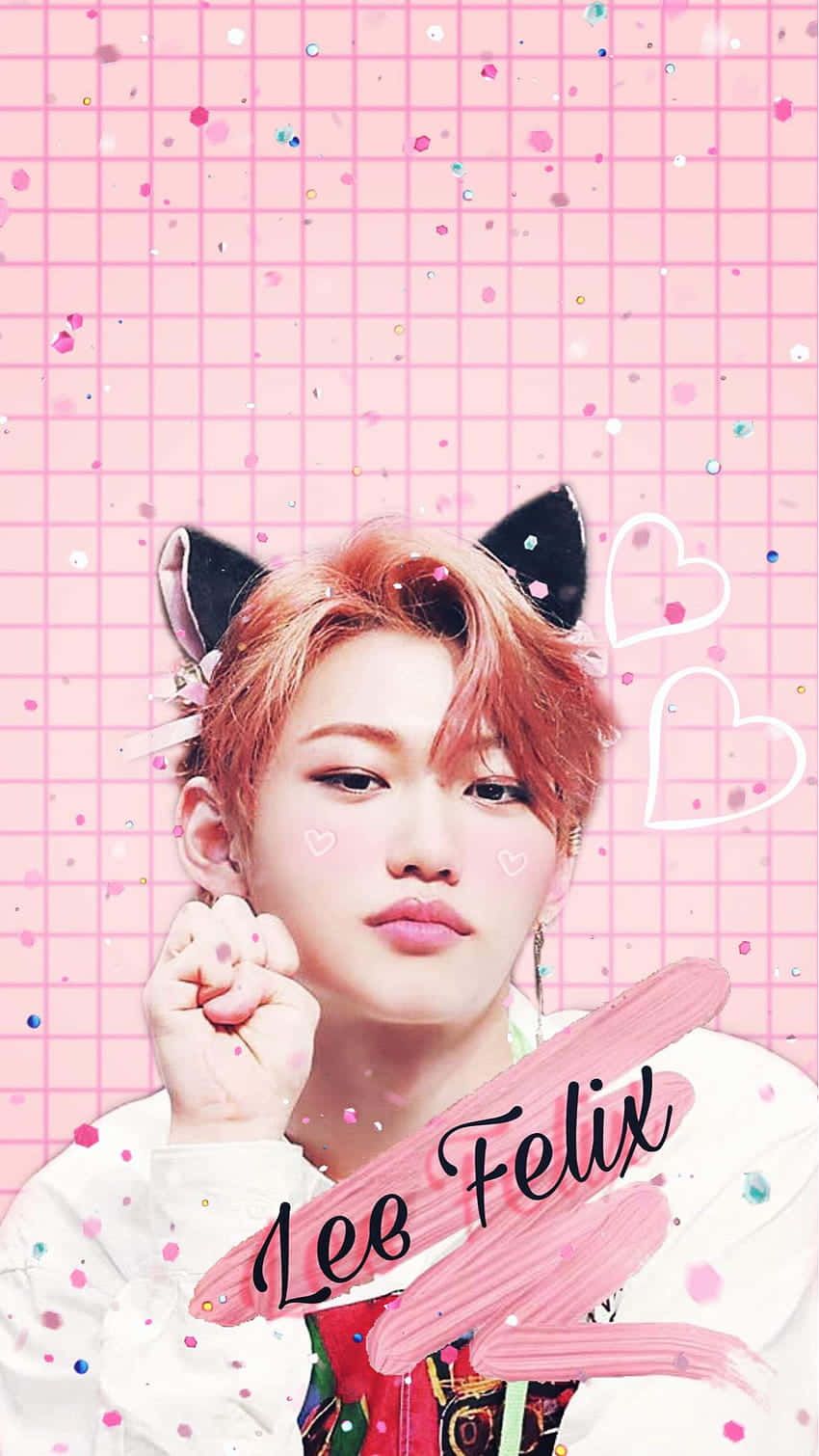850x1510 Download Felix Stray Kidsbringing a bright and cheerful energy to the stage! Wallpaper