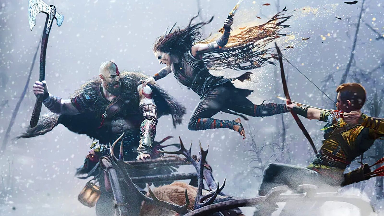 1600x900 God of War Ragnarok Combat Video Shows Brutal Combo Finishers, Atreus' New Moves, More