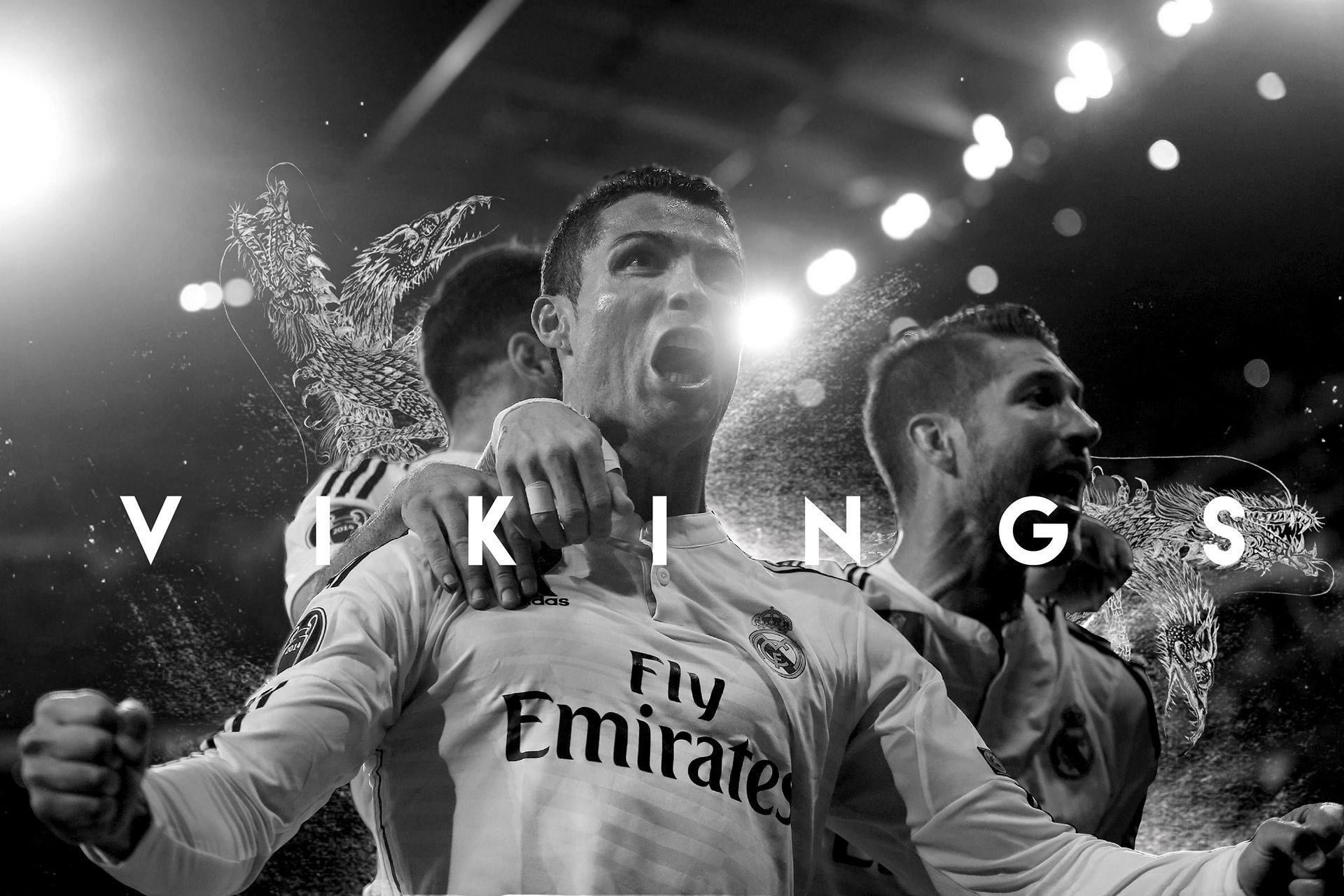 1920x1280 A celebratory wallpaper for the Madridistas, as Real Madrid cruise past their city rivals Atletico de Madrid in the Champions League quarter finals.Sheer domination. (8). Image - Behance