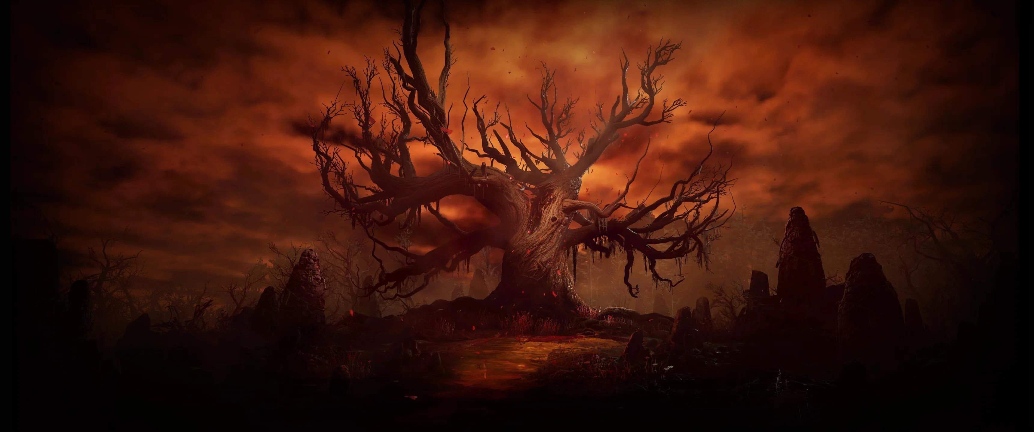 3440x1440 Blood Vale Load Screen Wallpaper