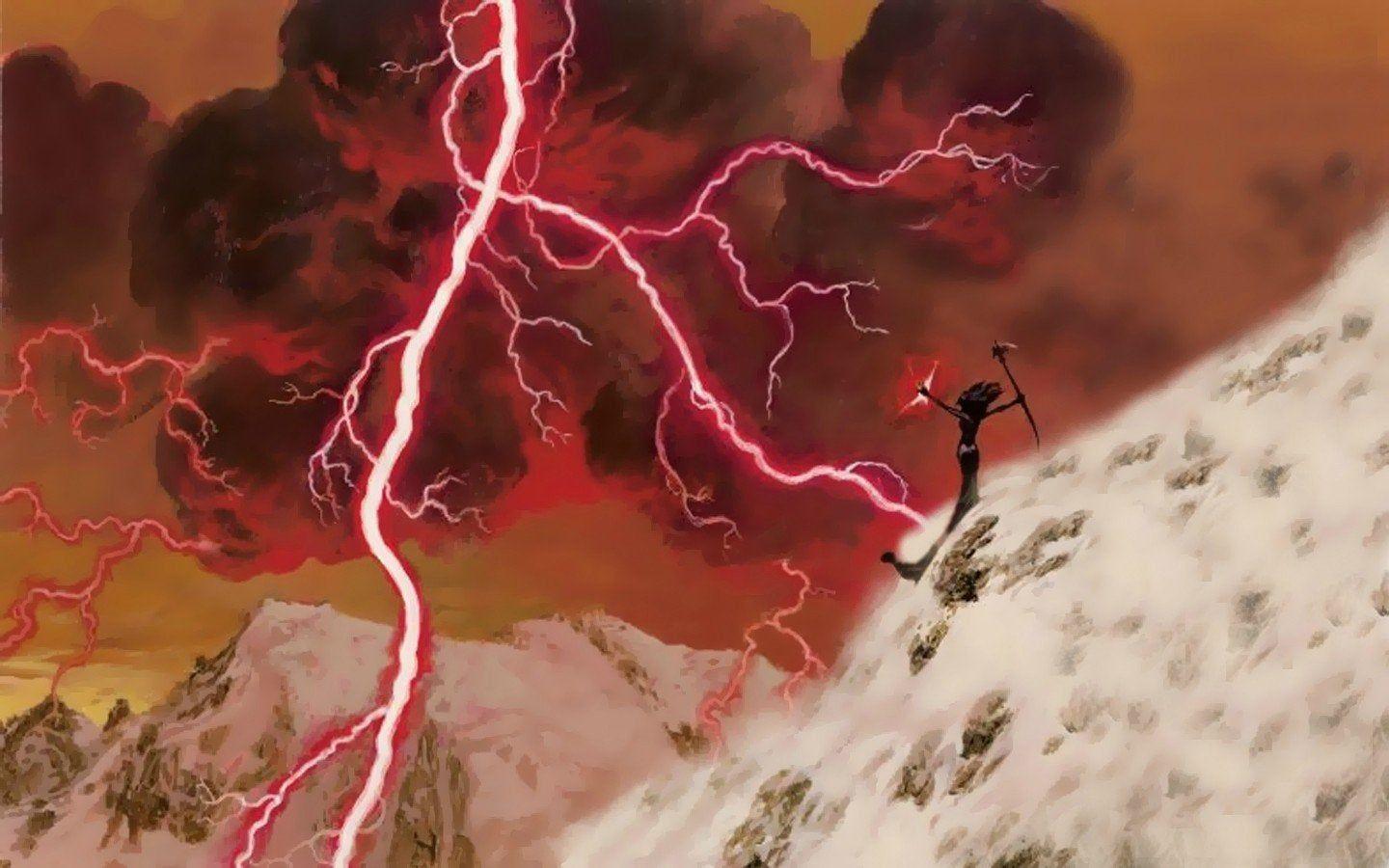 1440x900 Magic The Gathering Lightning Bolt Wallpaper (1440x900)