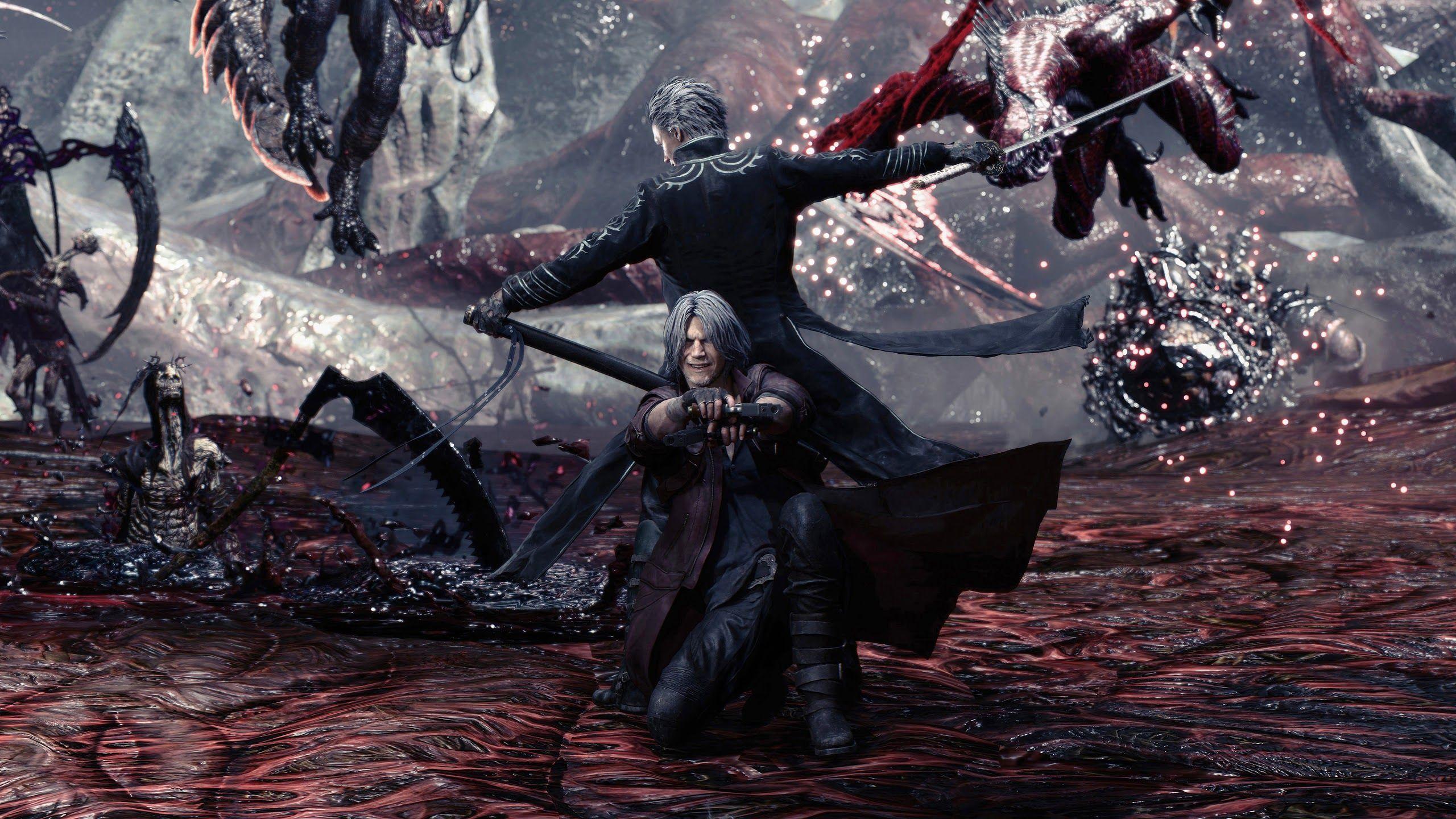 2560x1440 Devil May Cry Dante And Vergil, 4k, May Cry 5 Dante