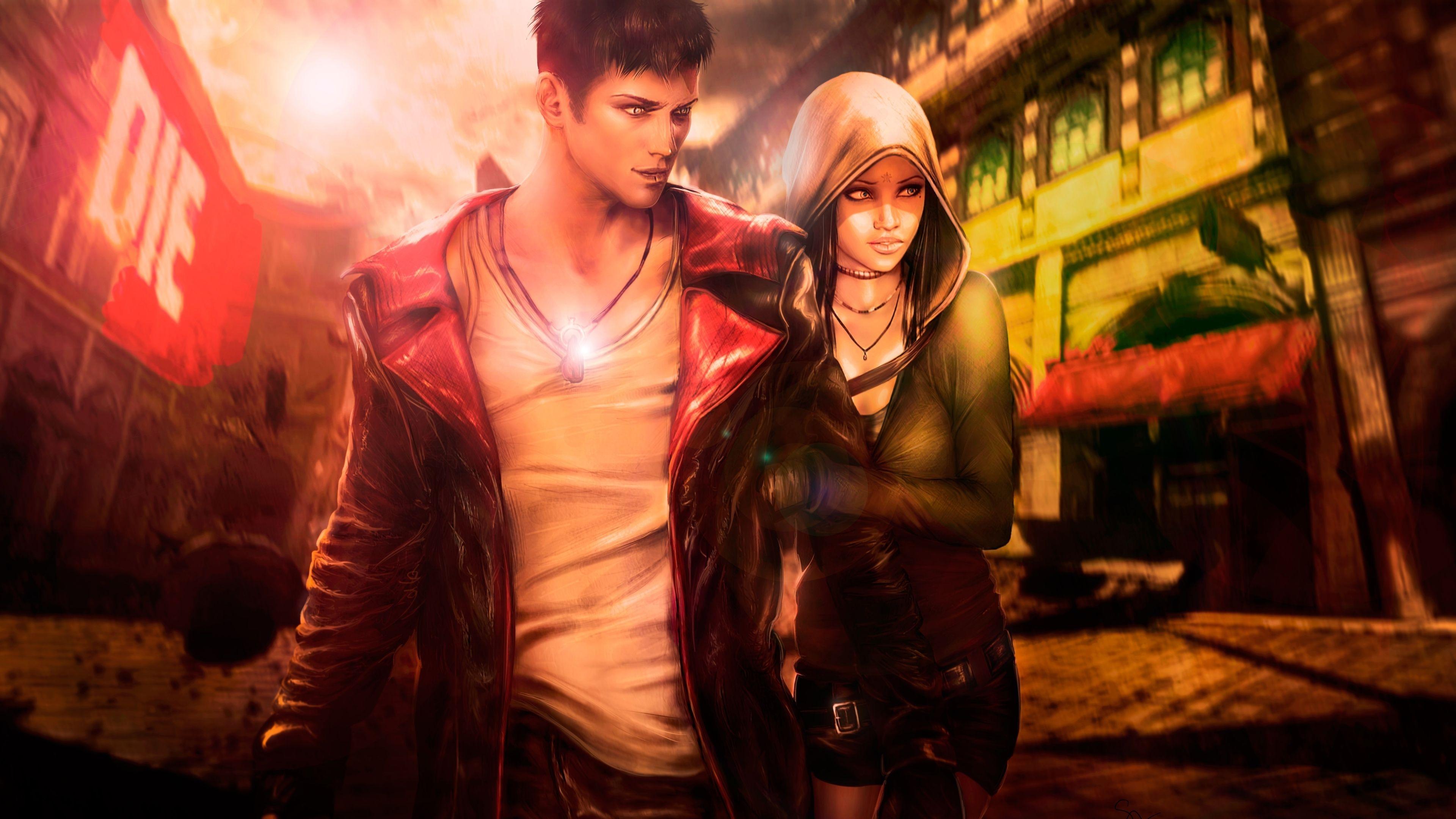 3840x2160 Wallpaper 4k Devil May Cry 5 Dante X Kat 2019 games wallpaper, 4k