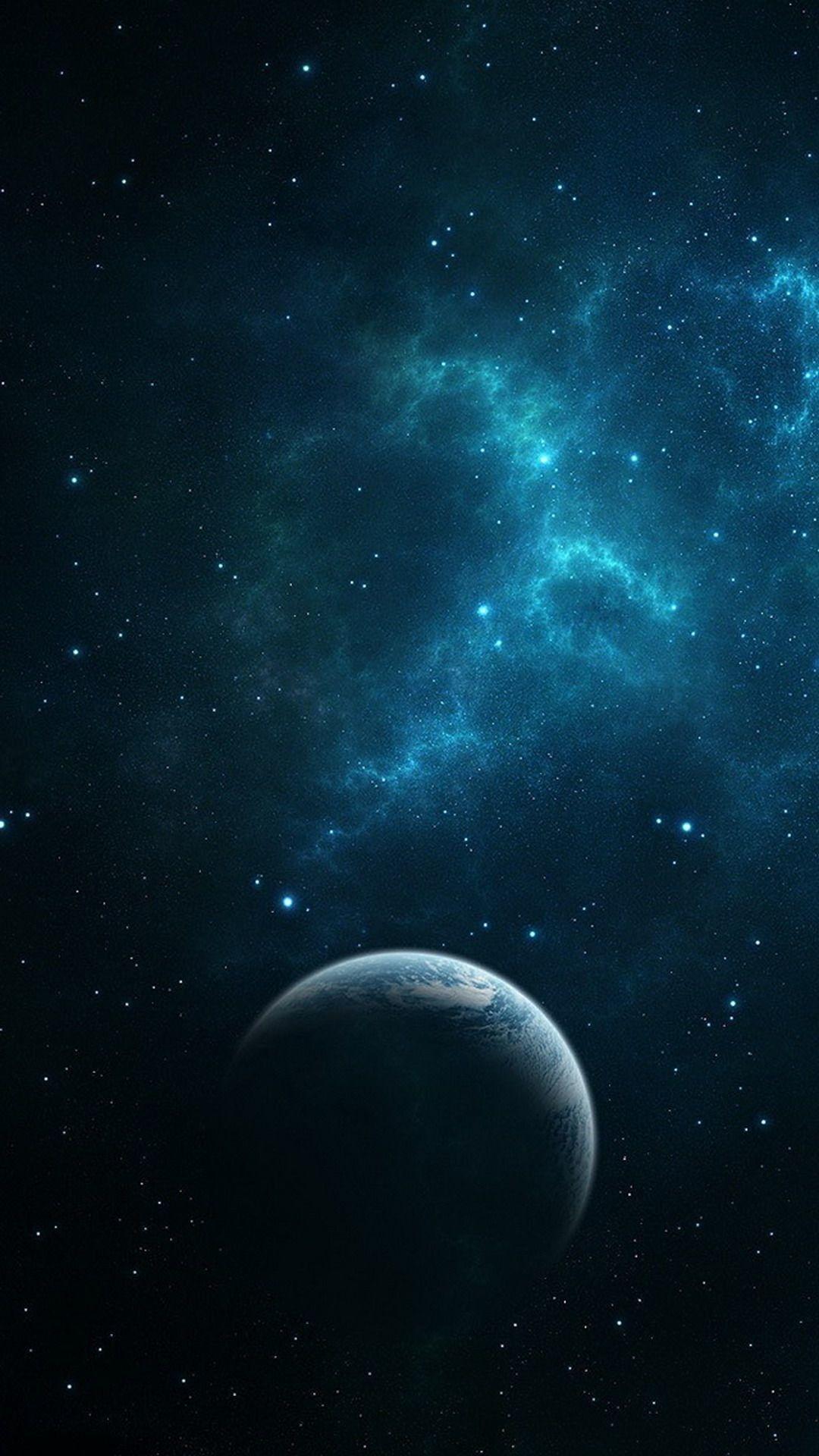 1080x1920 Blue Space Wallpaper