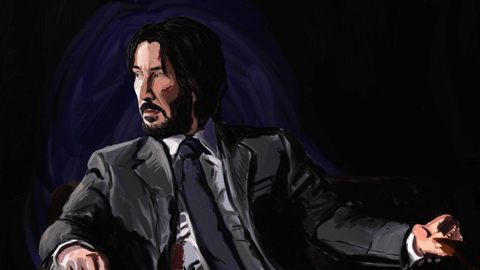 1600x900 John Wick, Mania Art
