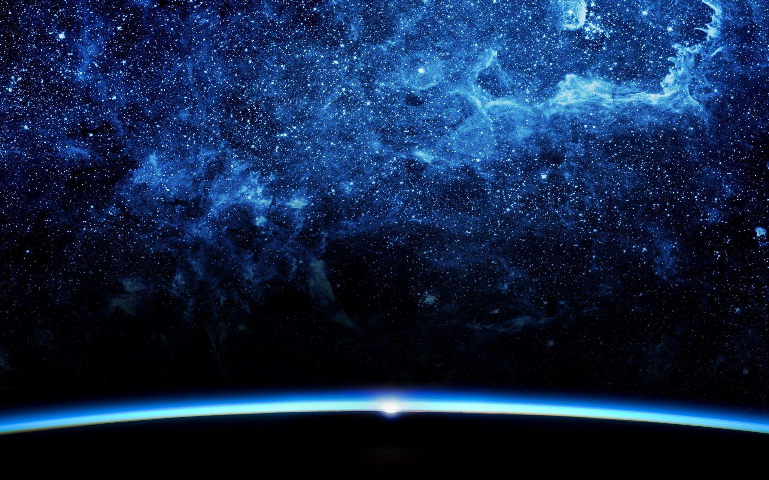2560x1600 Blue Galaxy Wallpaper