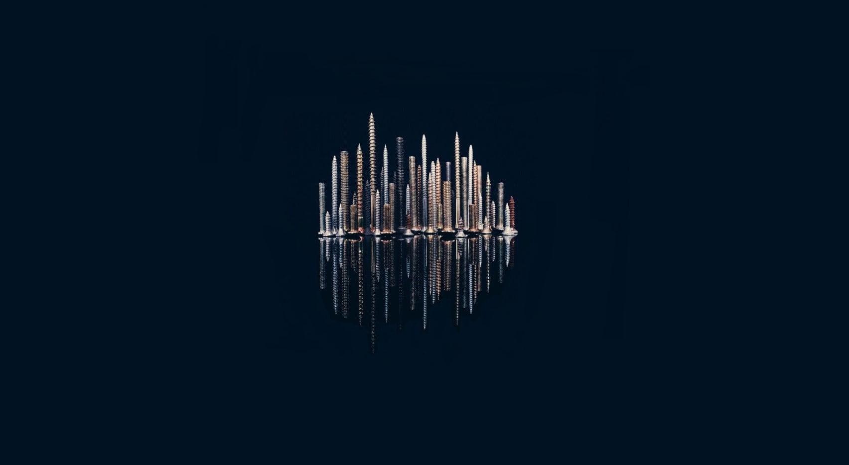 1704x934 Abstract, city, screws HD wallpaper
