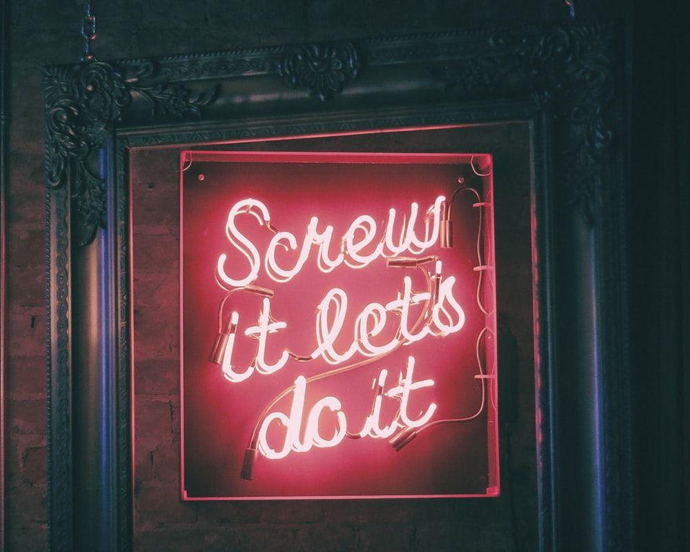 1000x800 Neon Motivation Picture. Download Free Image