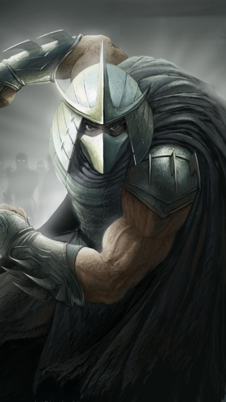 750x1334 Video games teenage mutant ninja turtles artwork shredder wallpaper