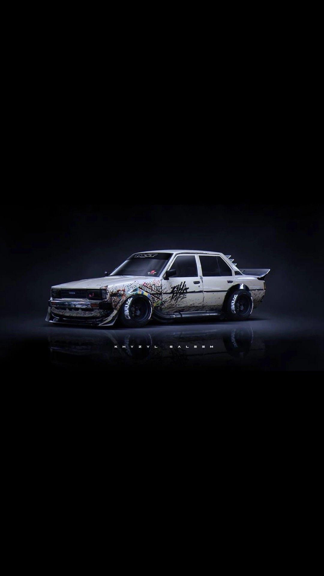 1080x1920 ✔️-CARTOON JDM CAR. Car wallpaper, Tuner
