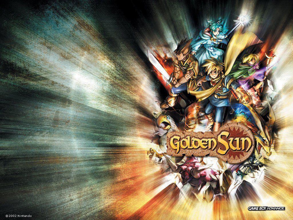 1024x768 Golden Sun Wallpaper